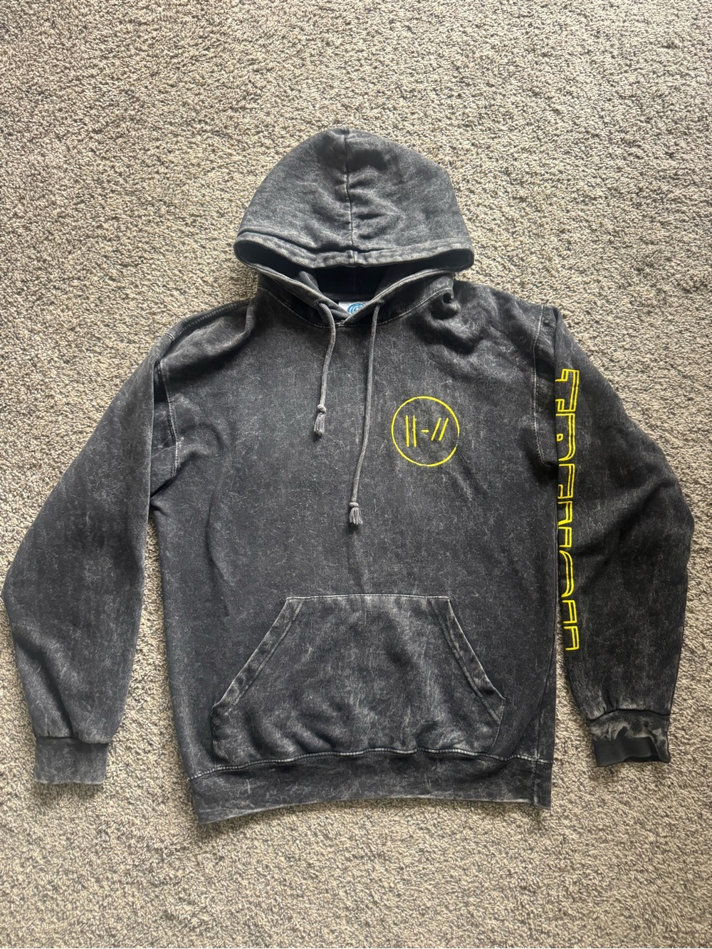 Twenty One Pilots Trench Charcoal Gray Hoodie Pullover Size Small